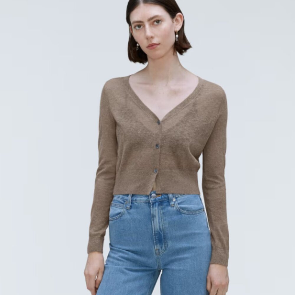 Everlane Featherweight Alpaca Cardigan - Size M